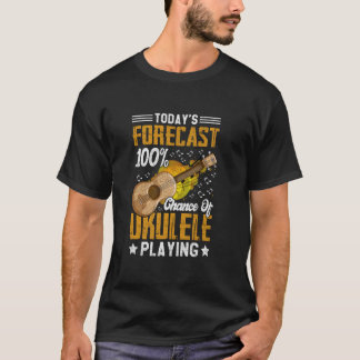 Chance Of Ukulele Playing Funny Ukulele Player T-Shirt