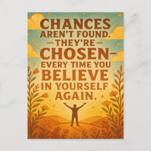 Chances Are Chosen Postcard