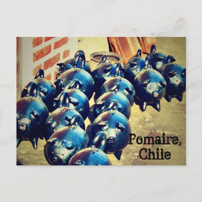Chanchitos, Pomaire, Chile Postcard (Front)
