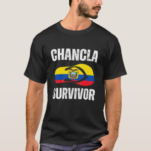 Chancla Survivor Ecuador Flag Ecuadorian Hispanic T-Shirt