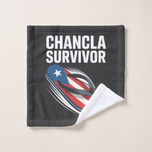 chancla survivor funny spanish joke wash cloth