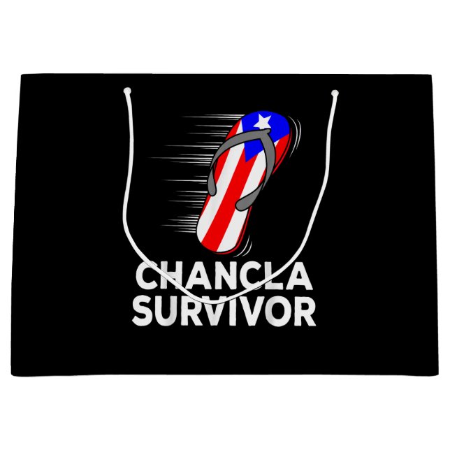 Chancla Survivor Large Gift Bag (Front)