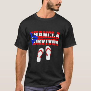 Chancla Survivor Puerto Rico Funny Spanish Joke Gi T-Shirt
