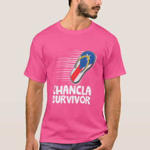 Chancla Survivor Puerto Rico Funny Spanish Joke Id T-Shirt