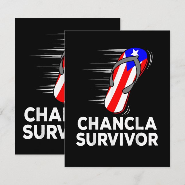 Chancla Survivor Thank You Card (Front/Back)