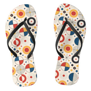 Chanclas Geometric Design Flip Flops