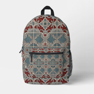 Chand Motif Printed Backpack