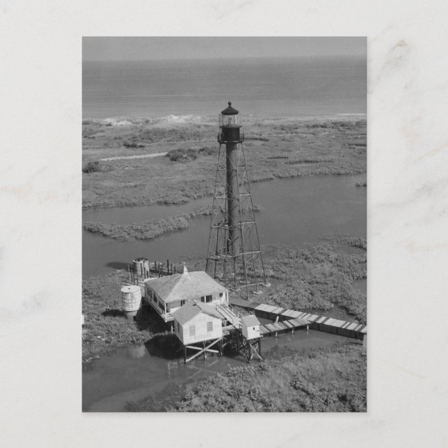 Chandeleur Island Lighthouse Postcard (Front)