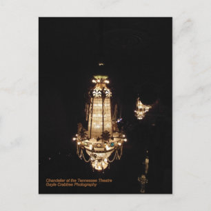 Chandelier at the Tennessee Theatre Postcard