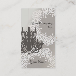 Chandelier Business Card_Brown Card