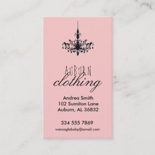 Chandelier Clothing Business Business Card