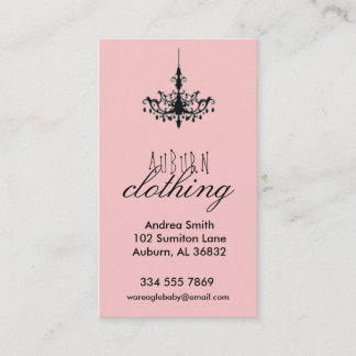 Chandelier Clothing Business Card