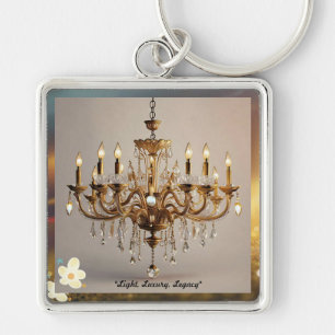 "Chandelier Elegance" Key Ring