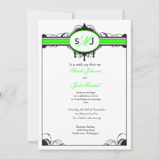 Chandelier flat invitation