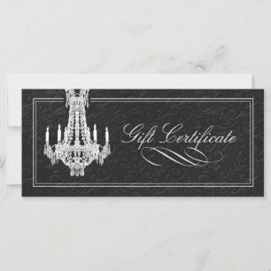 CHANDELIER GIFT CERTIFICATE