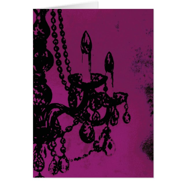 Chandelier Glamour ~ Card / Invitations (Front)