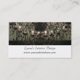 Chandelier Interior Design Business Card