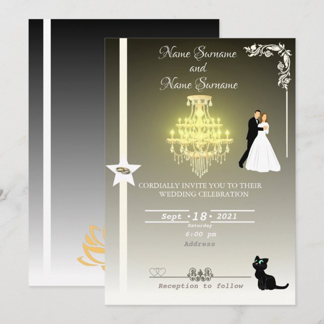 Chandelier Invitation (Front/Back)