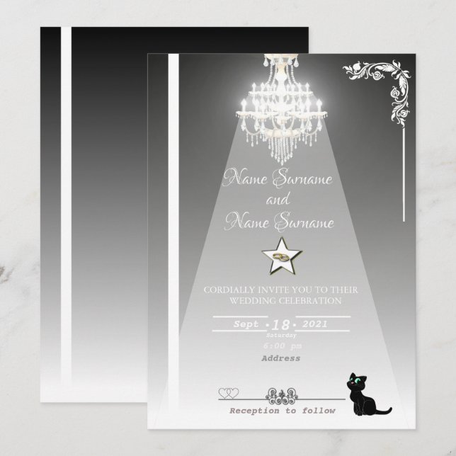 Chandelier Invitation (Front/Back)