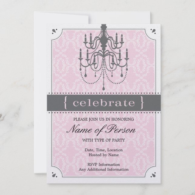 Chandelier Invitation (Front)