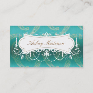 Chandelier Lights Elegant Business Card