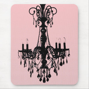 Chandelier & Pink Mouse Mat