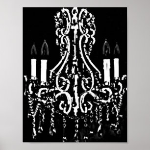 chandelier print