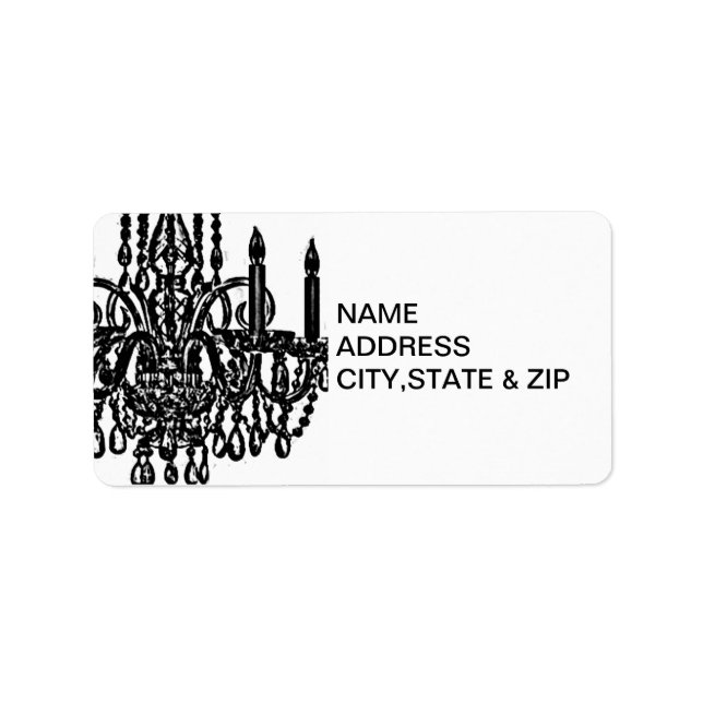 CHANDELIER RETURN LABEL (Front)