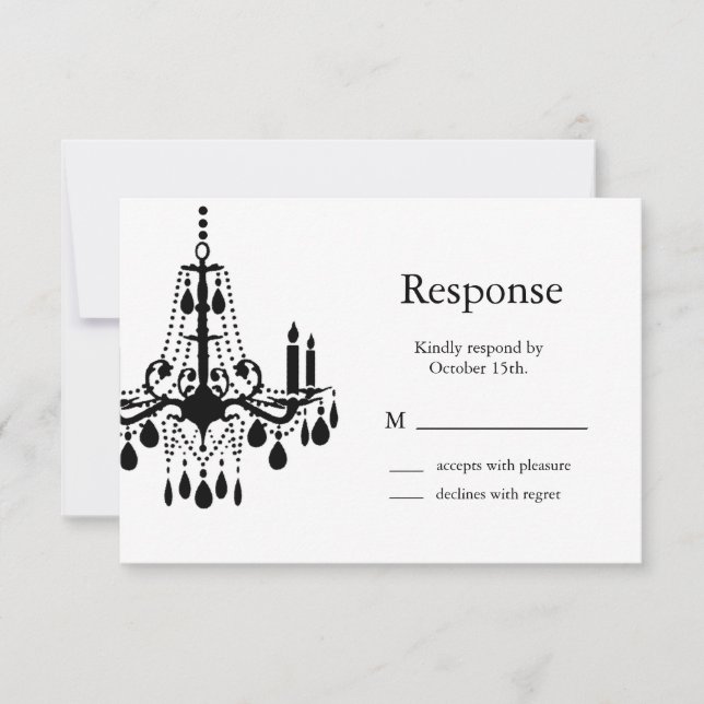 Chandelier RSVP Card (Front)