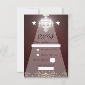 Chandelier RSVP Card
