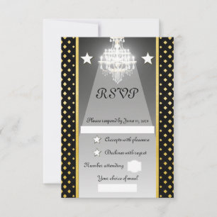 Chandelier RSVP Card