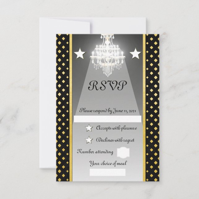 Chandelier RSVP Card (Front)