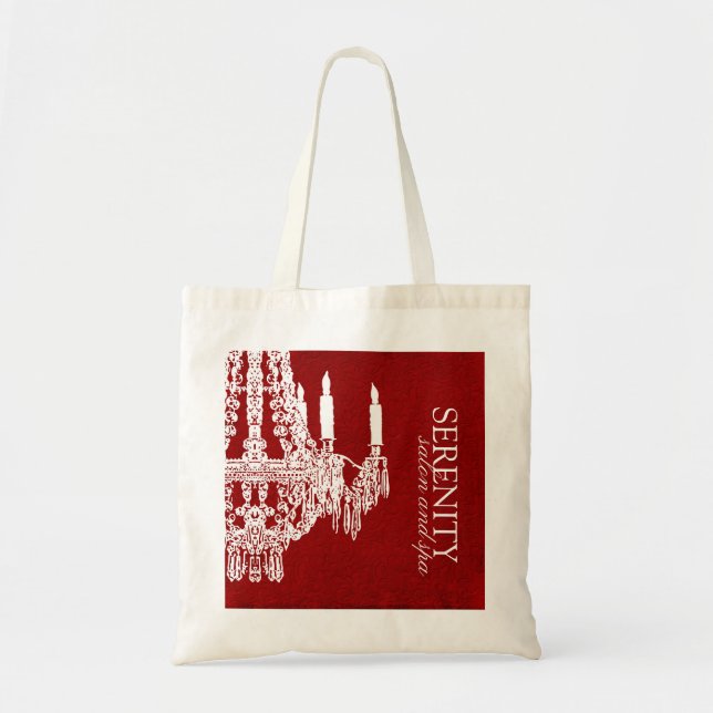 Chandelier Salon Tote Bag (Front)
