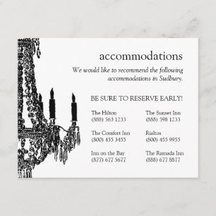 Chandelier Save the Date Invitation