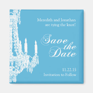 Chandelier Save the Date Magnet
