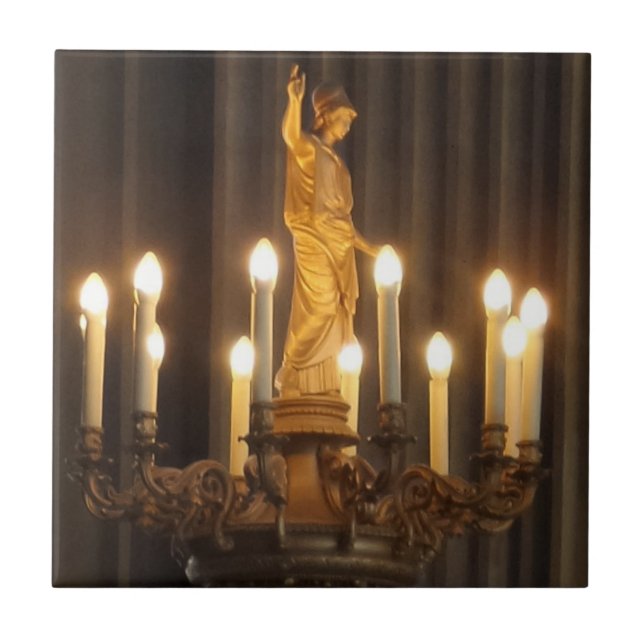 Chandelier Small (4.25" x 4.25") CeramicPhoto Tile (Front)