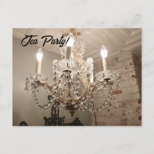 Chandelier Tea Party! Postcard