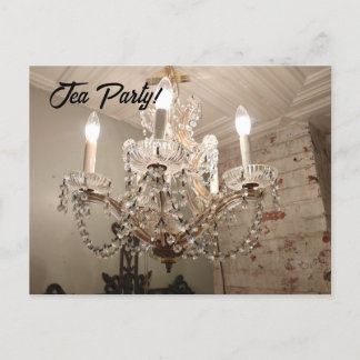 Chandelier Tea Party! Postcard