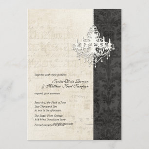 Chandelier Wedding Invitations
