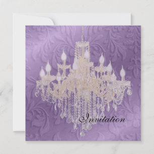 Chandelier, wedding Invitations