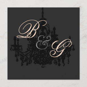 Chandelier, wedding Invitations