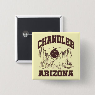 Chandler,Arizona 15 Cm Square Badge