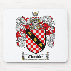CHANDLER FAMILY CREST -  CHANDLER COAT OF ARMS MOUSE MAT