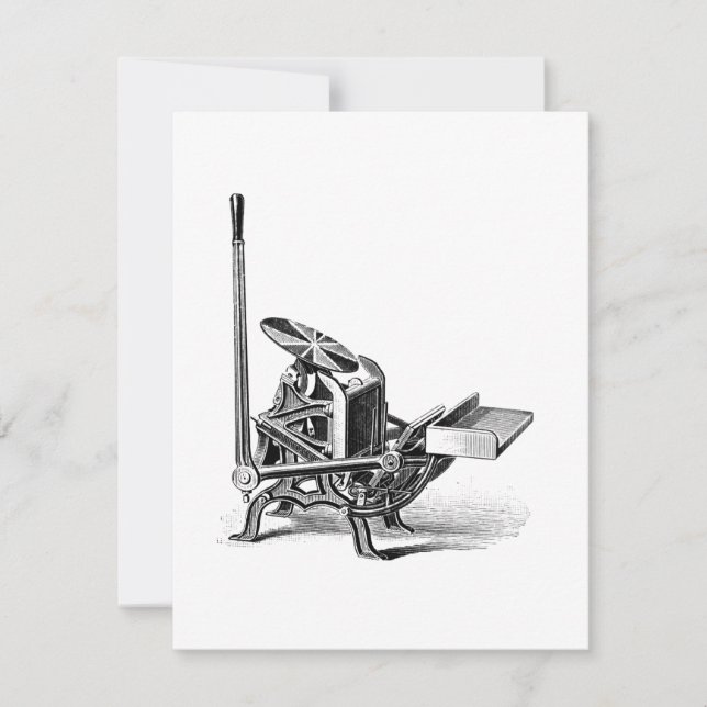 Chandler & Price Pilot letterpress greeting card (Front)