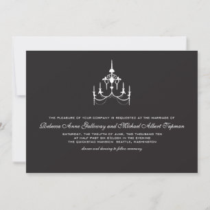 Chandlier Wedding Invitation