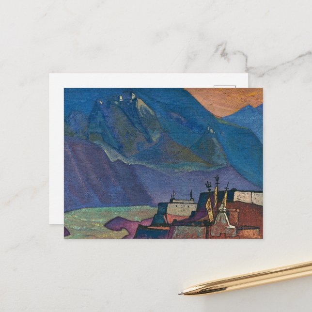 Chandra River by Nicholas Roerich Postcard (Front/Back In Situ)