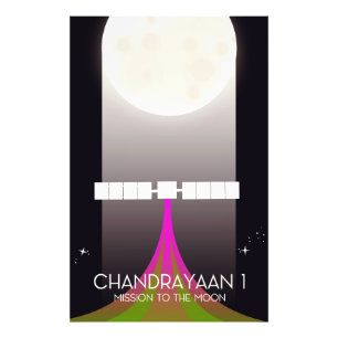 chandrayaan -1 Space mission to the Moon Photo Print