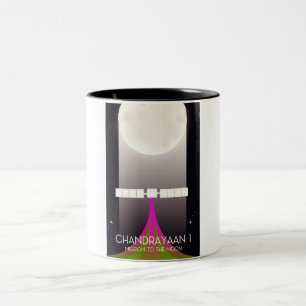 chandrayaan -1 Space mission to the Moon Two-Tone Coffee Mug