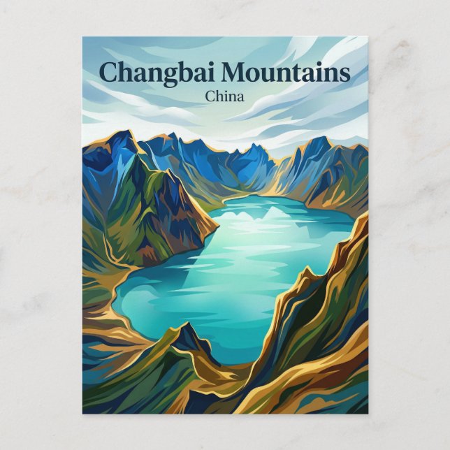 Changbai Mountains China Postcard (Front)