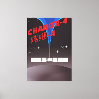 Chang'e-4 China space Art. Canvas Print